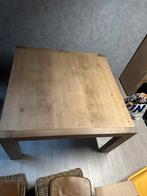 Vierkante eiken Tafel met 8 rieten stoelen, Huis en Inrichting, Tafels | Eettafels, Ophalen, Gebruikt, 100 tot 150 cm, Vijf personen of meer