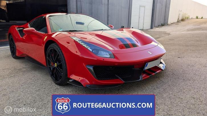 Ferrari 488 Pista | 2020 | Route 66 Auctions, Auto's, Ferrari, Bedrijf, Te koop, Benzine, Overige carrosserie, Handgeschakeld