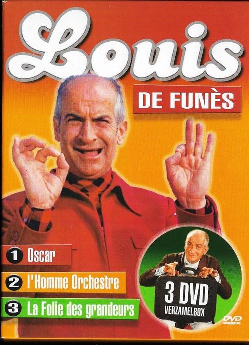 Louis de Funès Collectie - 3 dvd box, Cd's en Dvd's, Dvd's | Tv en Series, Zo goed als nieuw, Komedie, Boxset, Alle leeftijden