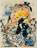 Kees Salentijn zeefdruk 2002 “Spring maar achterop”, Ophalen of Verzenden