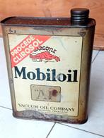 Rare bidon d'huile Mobiloil AF des années 1930, Enlèvement ou Envoi, Utilisé