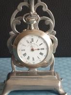 Zakhorloge F.E. Roskopf met tinnen houder, Handtassen en Accessoires, Horloges | Antiek, Ophalen of Verzenden, Zakhorloge