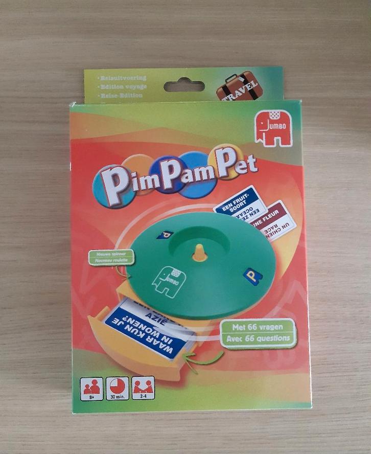 Spel Jumbo: Pim Pam Pet, Hobby en Vrije tijd, Gezelschapsspellen | Bordspellen, Gebruikt, Ophalen of Verzenden