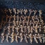 Verzameling oude gipsen gouden cherubijn engeltjes. 2stuks, Antiek en Kunst, Verzenden