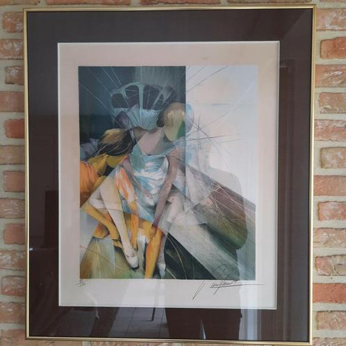 Danseuses litto Raymond poulet, Antiek en Kunst, Kunst | Schilderijen | Modern, Ophalen of Verzenden