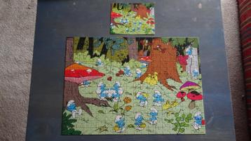 Puzzle 300 pièces - Schtroumpfs - Cueillette dans la forêt