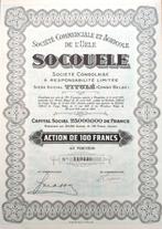 Société Commerciale et Agricole de L'Uele 1927, Timbres & Monnaies, Actions & Titres, 1920 à 1950, Action, Enlèvement ou Envoi