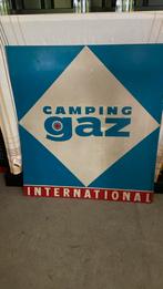 Ijzeren reclamepaneel camping gaz, Ophalen, Gebruikt