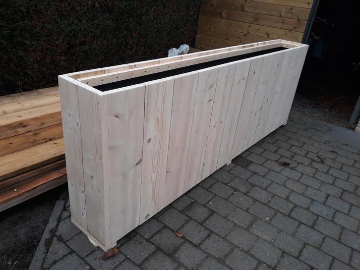 Bloembakken / plantenbakken in steigerhout op maat, Tuin en Terras, Bloembakken en Plantenbakken, Ophalen