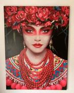 Portrait sur toile coloré - 90x120 cm, Enlèvement, Imprimé