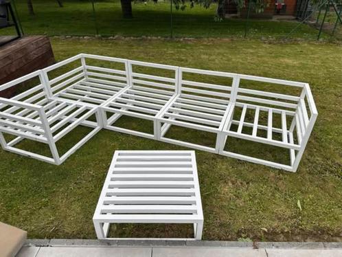 salon de jardin structure ALU  LITE ajustable, Tuin en Terras, Tuinsets en Loungesets, Gebruikt, Tuinset, Aluminium, 8 zitplaatsen