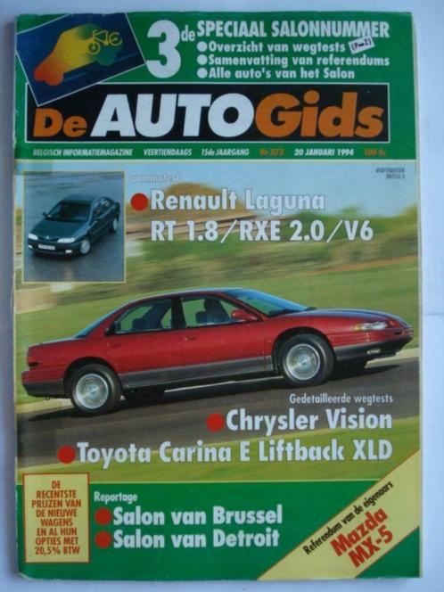 AutoGids 373 Mazda MX-5 Chrysler Vision Bugatti 43 Laguna, Livres, Autos | Brochures & Magazines, Utilisé, Général, Envoi
