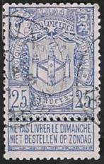 1 Zegel België 1894 Wereldtentoonstelling in Antwerpen, Frankeerzegel, Ophalen of Verzenden, Gestempeld, Gestempeld