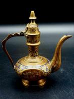 Gegraveerd koperen Indisch kannetje, Antiek en Kunst, Antiek | Brons en Koper, Ophalen of Verzenden