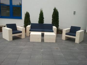 Hoeksalon steigerhout u bank u vorm loungebank tuinmeubelen  beschikbaar voor biedingen