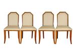 4 chaises style Art Nouveau, Quatre, Art Nouveau, Enlèvement, Tissus