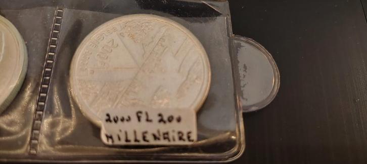 200 francs - Albert II - Millénium nature FL, Timbres & Monnaies, Monnaies | Belgique, Monnaie en vrac, Argent, Argent, Enlèvement ou Envoi