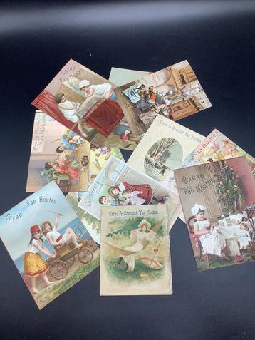 12 cartes chromos cacao Van Houten, Enlèvement ou Envoi, Comme neuf