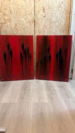 2 schilderijen van Hugo Debeuf, Antiek en Kunst, Ophalen