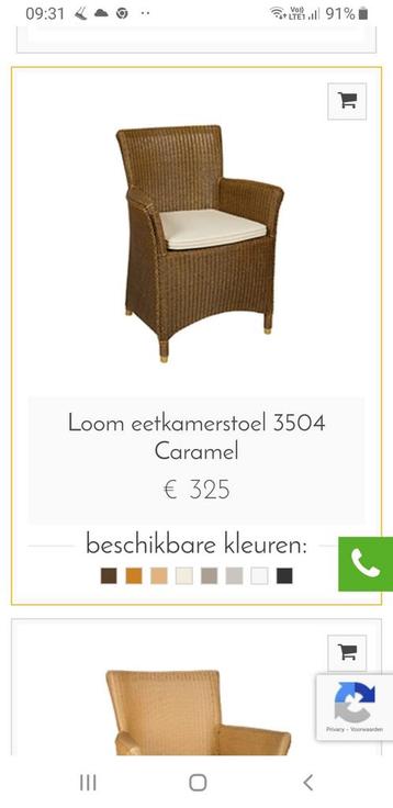 Loom rieten zetels, Enlèvement, Comme neuf