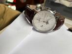 Baume & Mercier ClassiMat348 eeuwigdurende kalender voor lei, Overige merken, Leer, Staal, Polshorloge