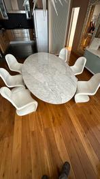 Set van 6 stoelen, Huis en Inrichting, Stoelen, Vijf, Zes of meer stoelen, Kunststof, Gebruikt, Wit
