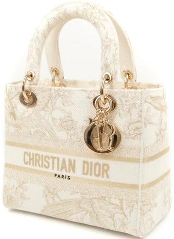 DIOR LADY D-LITE JARDIN TAS, WIT/GOUD ORIGINEEL‼️💖💖💖 beschikbaar voor biedingen