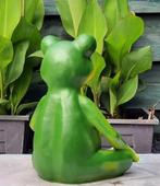 XL zittende grote Kikker 47cm,tuinbeeld, in Boeddha zit, Tuin en Terras, Ophalen of Verzenden, Nieuw, Kunststof, Dierenbeeld