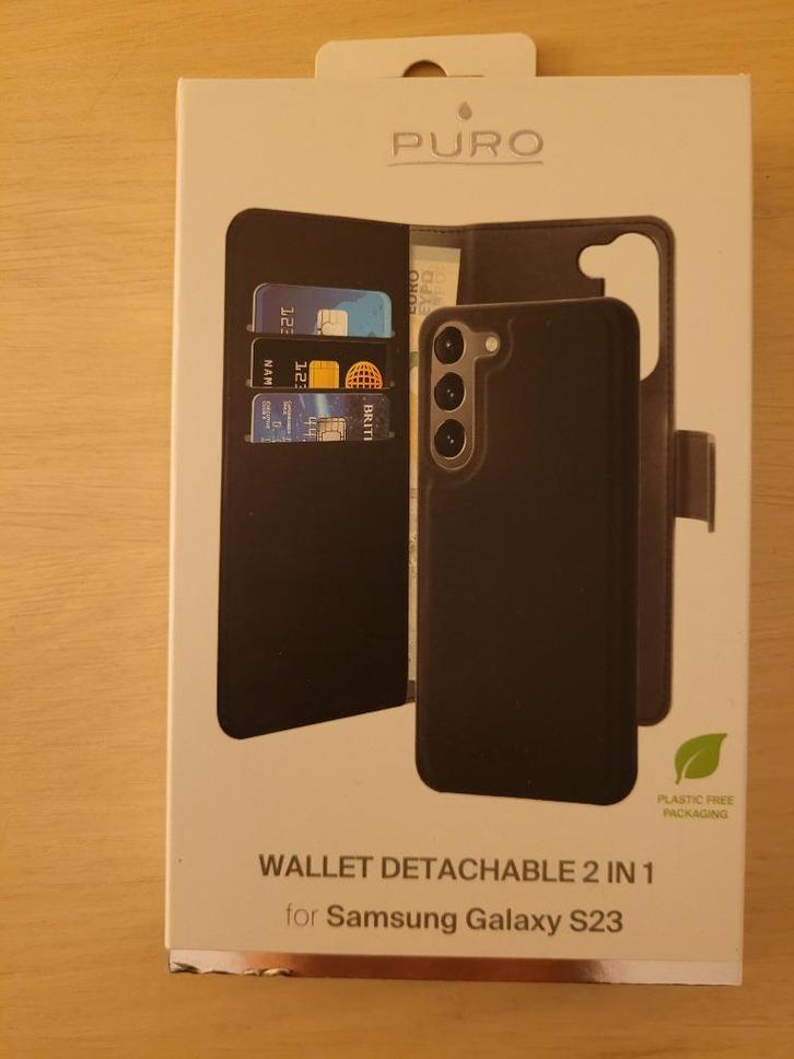 Nieuwe PURO PORTEMONNEE AFNEEMBAAR 2u1 S23, Telecommunicatie, Mobiele telefoons | Hoesjes en Screenprotectors | Samsung, Nieuw