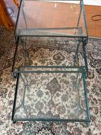 3 bijzettafels uit de jaren 70, Overige materialen, Gebruikt, Vierkant, Antiek