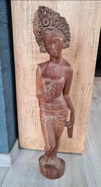 Balinees houten beeld - Hoogte 62 cm, Antiek en Kunst, Ophalen of Verzenden