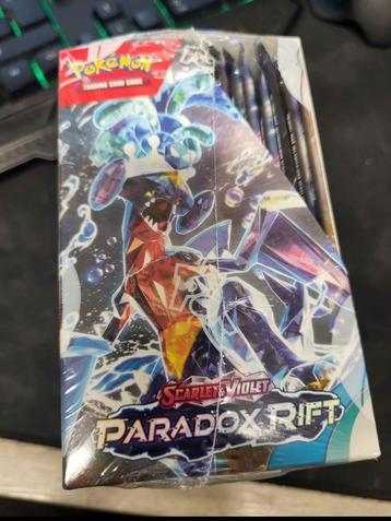 Pokemon kaarten Paradox rift booster box disponible aux enchères