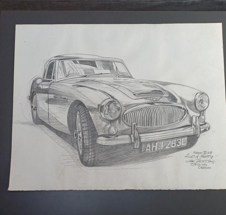 Faire offre, une oeuvre d'art originale au crayon de Chr. Ja, Antiquités & Art, Art | Dessins & Photographie, Enlèvement