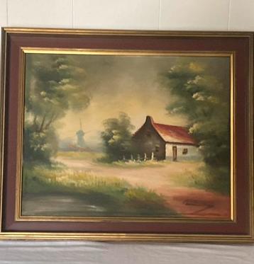 Landschap op doek beschikbaar voor biedingen