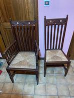 2 antieke vintage retro stoelen, Enlèvement