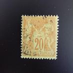 1884 France, Paix et Commerce, 20 c brun-rouge, cachet, Affranchi, Enlèvement ou Envoi