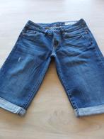 Jeansshort dames, Kleding | Dames, Spijkerbroeken en Jeans, Gedragen, Blauw, W28 - W29 (confectie 36), Ophalen of Verzenden