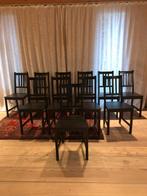 11 chaises de salle à manger IKEA en bois noir, Enlèvement ou Envoi, Comme neuf