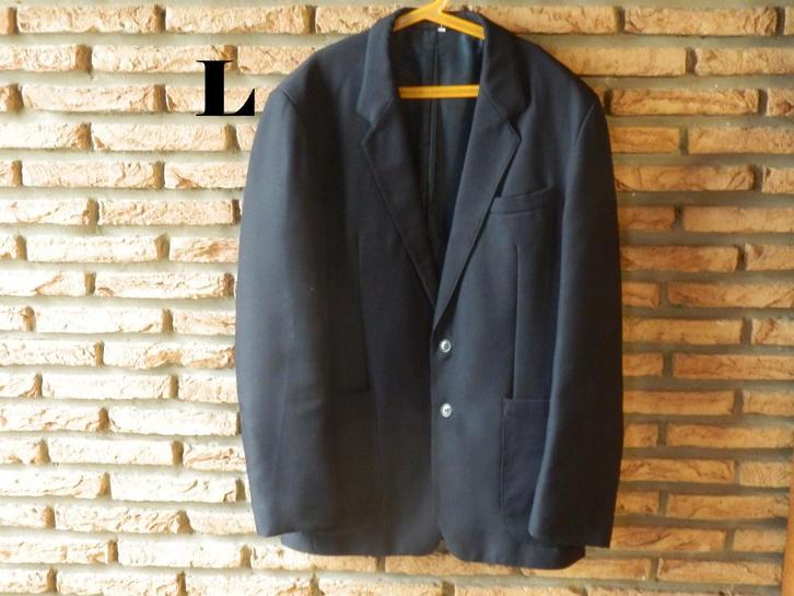 (3)- veste costume homme t.L noire = Easy Life =, Kleding | Heren, Kostuums en vesten, Zo goed als nieuw, Maat 52/54 (L), Zwart