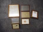 lot van 7 st houten kaders, Ophalen of Verzenden, Zo goed als nieuw, Hout