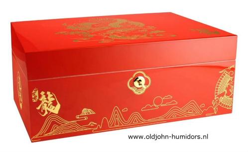 H166 ADORINI  HUMIDOR - YEAR OF THE DRAGON GRANDE DELUXE, Verzamelen, Rookartikelen, Aanstekers en Luciferdoosjes, Nieuw, Tabaksdoos of Verpakking