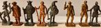 Set van 8 metalen figuren  jaren 70-80 Indians & Musketiers, Verzamelen, Verrassingseieren, Ophalen, Gebruikt, Steekfiguren