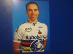 wielerkaart 2001  wk team rabobank  richard groenendaal, Verzenden, Zo goed als nieuw