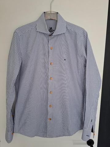 Hemd wit/blauw geruit Stijn Helsen maat 39/40 (medium) beschikbaar voor biedingen