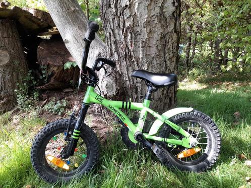 1ste kinderfietsje, Fietsen en Brommers, Fietsen | Kinderfietsjes, Gebruikt, Minder dan 16 inch, Zijwieltjes, Ophalen