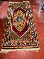 Tapis oriental noué main – 186 x 90 cm, Maison & Meubles, 150 à 200 cm, Bleu, Enlèvement, Utilisé