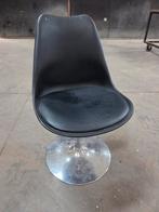 Retro stoel draait, Ophalen, Leer