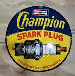 champion sparkplugs emaille reclamebord, Verzamelen, Ophalen of Verzenden