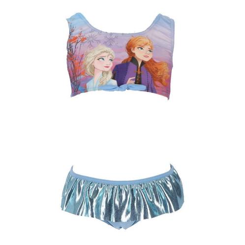 Disney Frozen Bikini Blauw - Maat 98/104 - 110/116 - 122/128, Kinderen en Baby's, Kinderkleding | Kinder-zwemkleding, Nieuw, Bikiniset