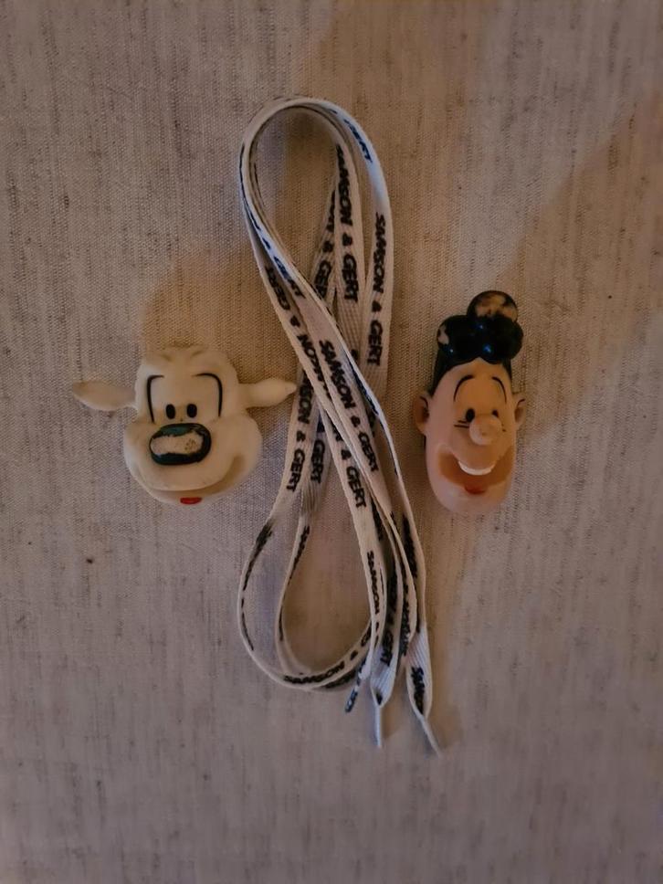 Samson en Gert schoenveters uit jaren 90, Verzamelen, Stripfiguren, Gebruikt, Overige typen, Overige figuren, Ophalen of Verzenden